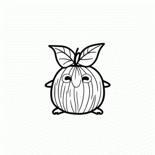 Korok Folha para colorir