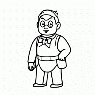 Encanador Bigodudo para colorir