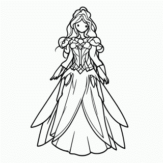 Esmeralda do Caos para colorir