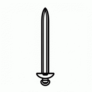 Espada Mestra Lendária para colorir