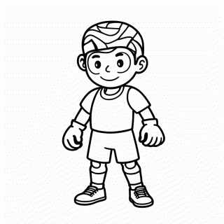 Herói de Verde da Aventura para colorir
