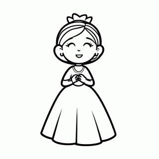 Princesa do Reino dos Cogumelos para colorir