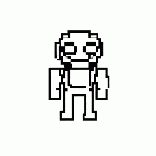Zumbi Cúbico do Mundo Voxel para colorir