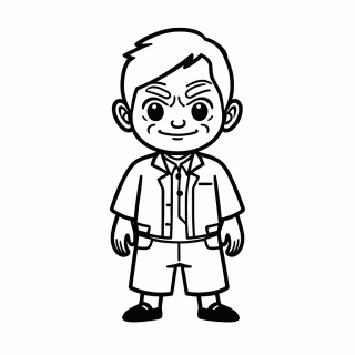 Mahito Vilao para colorir