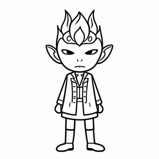 Sukuna Rei Das Maldicoes para colorir