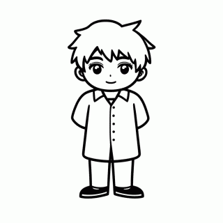Yuji Itadori Protagonista — Jujutsu Kaisen para Colorir
