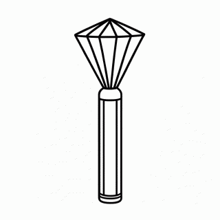 Lightstick Aespa para colorir