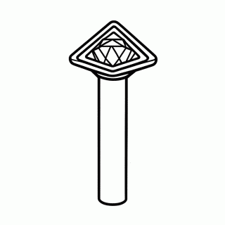 Lightstick Seventeen para colorir