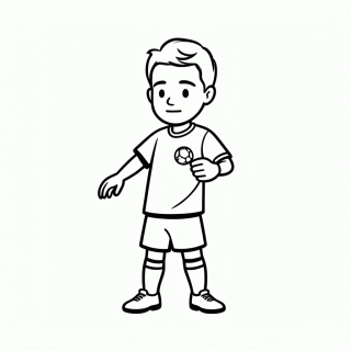 Andrés Iniesta (Espanha) para colorir