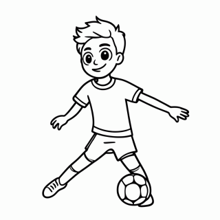 Xavi Hernández (Espanha) para colorir