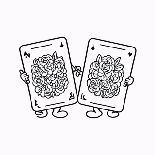 Baralho Vivo — Alice no Pais das Maravilhas para Colorir