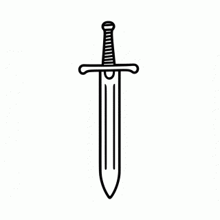 Espada Romana para colorir