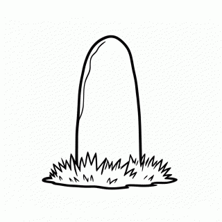 Menir Pedra para colorir
