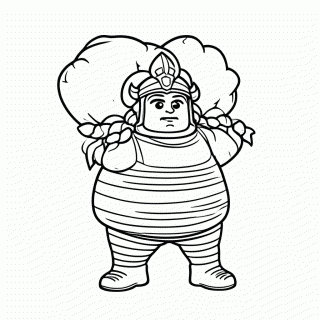 Obelix Com Menir para colorir