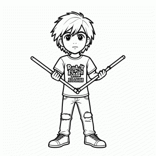 Rodrick Heffley para colorir