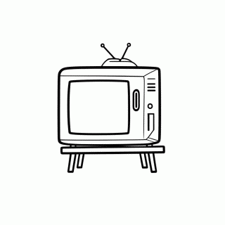 Televisao Do Garfield para colorir