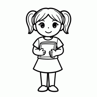 Milena Bff para colorir
