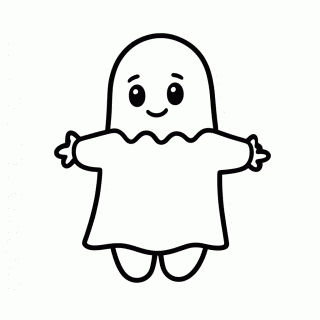Penadinho Fantasminha — Turma da Monica para Colorir