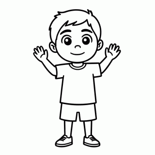 Quinzinho Amigo para colorir