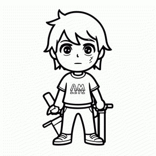 Luke Castellan para colorir