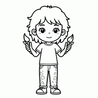 Rachel Elizabeth Dare para colorir
