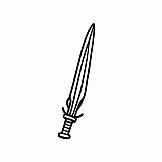 Espada De Peter para colorir