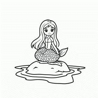 Sereia De Peter Pan para colorir