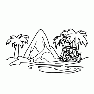 Terra Do Nunca para colorir