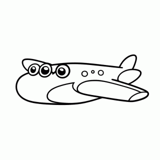 Lol Aviao para colorir