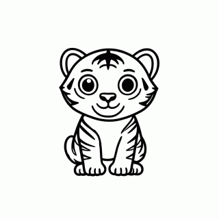 Lol Pet Tigre para colorir