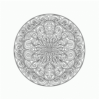Mandala Antiestresse Nível 13 para colorir