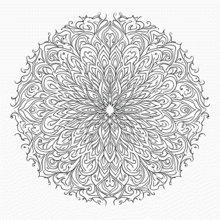Mandala Antiestresse Nível 15 para colorir