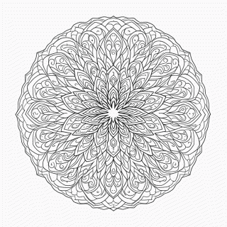 Mandala Antiestresse Nível 16 para colorir