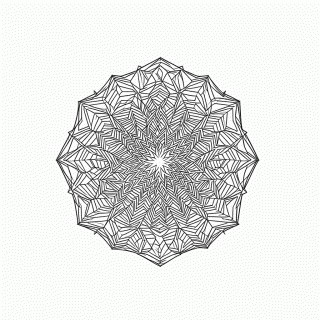 Mandala Antiestresse Nível 19 para colorir