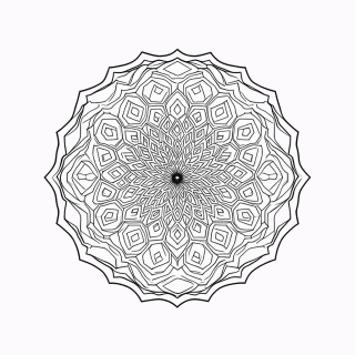 Mandala Antiestresse Nível 20 para colorir