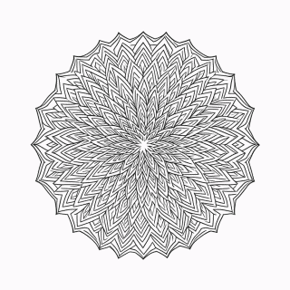 Mandala Antiestresse Nível 21 — Mandalas Antiestresse Adultos para Colorir