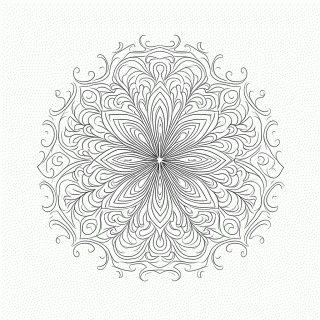 Mandala Antiestresse Nível 22 para colorir