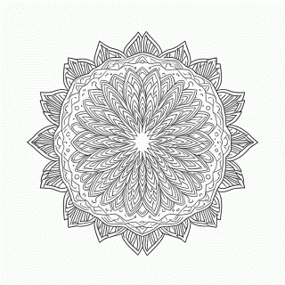 Mandala Antiestresse Nível 24 para colorir