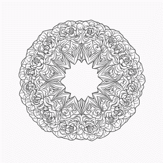 Mandala Antiestresse Nível 26 para colorir