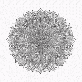 Mandala Antiestresse Nível 27 para colorir