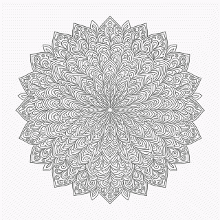 Mandala Antiestresse Nível 29 para colorir
