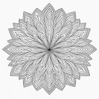 Mandala Antiestresse Nível 3 para colorir