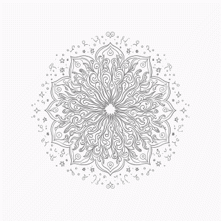Mandala Antiestresse Nível 30 para colorir