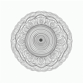 Mandala Antiestresse Nível 31 para colorir