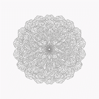 Mandala Antiestresse Nível 32 para colorir