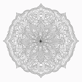 Mandala Antiestresse Nível 33 para colorir