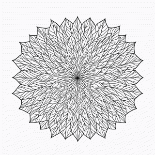 Mandala Antiestresse Nível 35 para colorir