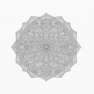 Mandala Antiestresse Nível 37 para colorir
