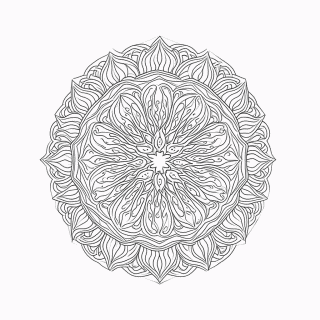 Mandala Antiestresse Nível 39 para colorir