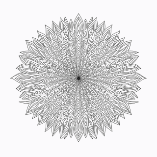 Mandala Antiestresse Nível 4 para colorir